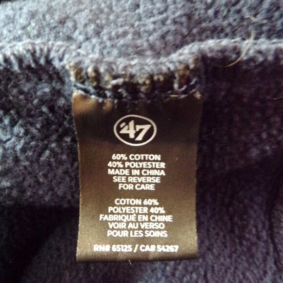 47 New England Patriots Pullover Zip Neck Cotton Sweat Jacket - X-Large - Picture 9 of 9